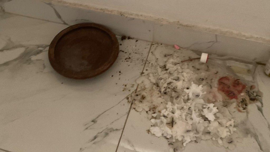 Images of some charms found in the Abuja apartment from which Mr Tunde Omosebi was evicted. [Pulse Nigeria/Original]