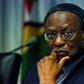 Chief Emeka Anyaoku listens to Zimbabwe's opposition party Movement for Democratic Change Alliance (MDC) leader Nelson Chamisa addressing the Commission investigating the post-election violence of the August 1 in Zimbabwe, in Harare on November 26, 201...