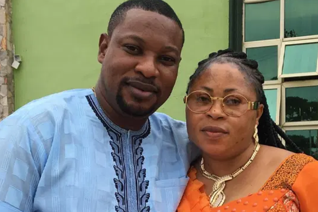 Dare Melody and his late wife Adedoyin