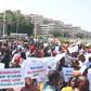 Streams of protesters at the three arm zone in Abuja on Tuesday, November 5. [Original]