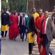 Very Dark Man arrives court in Edo attire