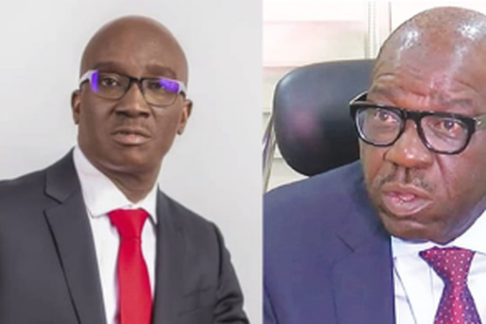 Monday Okpebholo and Gov. Godwin Obaseki