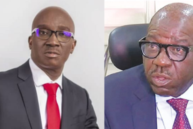Monday Okpebholo and Gov. Godwin Obaseki