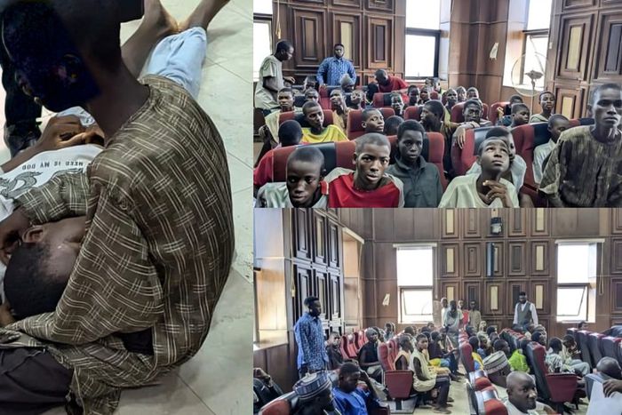 Some of the underage protesters arraigned in court. [X, formerly Twitter]