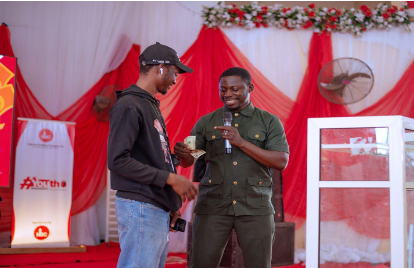A participant in Ogun state and the facilitator of the Financial Literacy session on 15 October