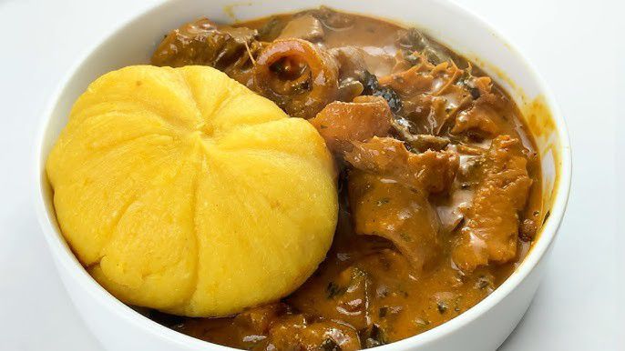 Eba and ogbono soup [YouTube]