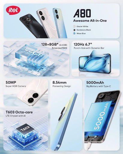 Uninterrupted Performance: Experience 36 months lag-free with the itel A80