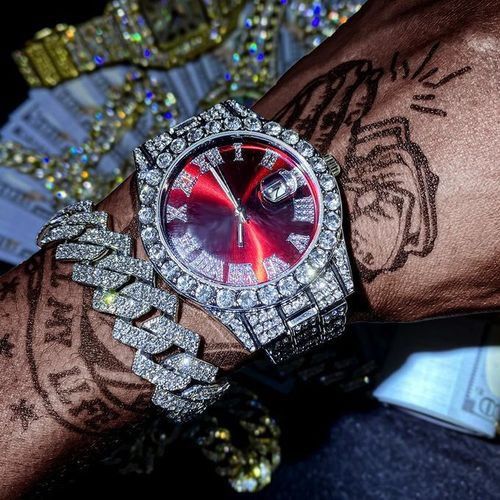 Diamond-encrusted watches [JumiaNigeria]