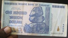 Zimbabwean trillion dollars [wsj]