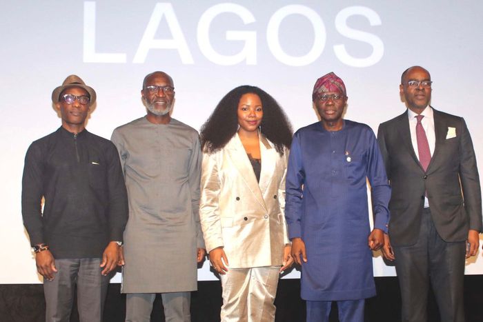 L-R: Chizoma Okoli, Deputy Managing Director, Access Bank PLC; Hadiza Ambursa, Executive Director, Corporate Banking Division, Access Bank PLC; Tokini Peterside-Schwebig, Founder, ART X Lagos; Etinosa Yvonne, winner, Access ART X Alumni Impact Award; R...