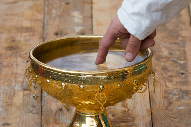 Temple goers drink AC water, believing it is sacred