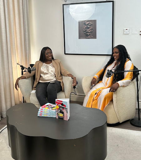 CNN Journalist, Stephanie Busari of CNN and Elizabeth Osho at Who Do You Think You Are podcast recording, shot at The Urban Pumpkin
