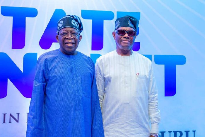 President Bola Tinubu and Nyesom Wike.