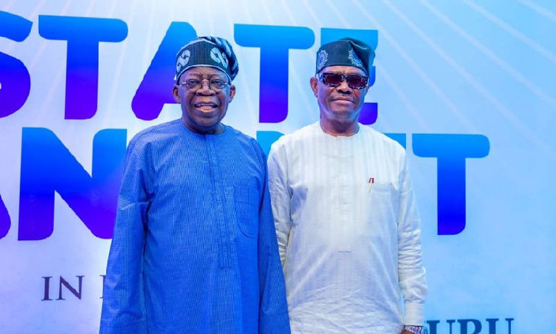 President Bola Tinubu and Nyesom Wike.