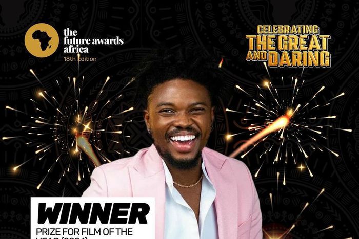 Michael ‘Ama Psalmist’ Akinrogude wins the 18th edition TFAA Prize for Film of the Year [Instagram/@thefutureawardsafrica]