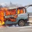 14 travellers narrowly escape death as bus catches fire on Anambra bridge