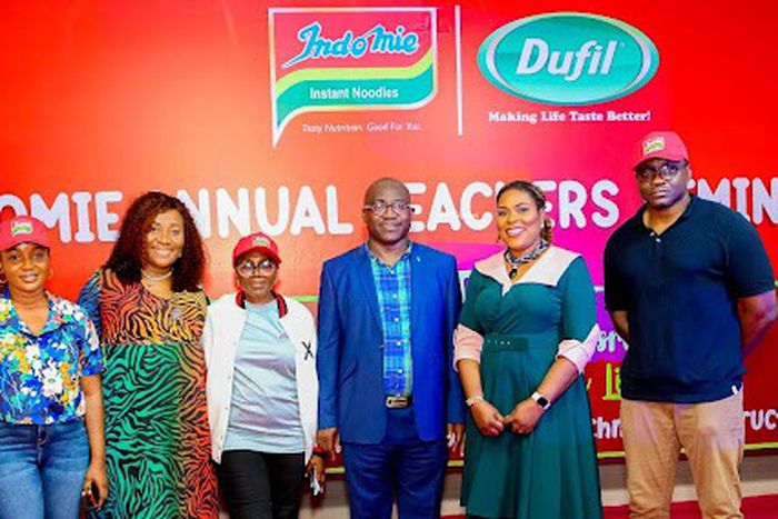 L-R: Guest Speaker, Digital Technology Consultant, Miriam Wokocha; Head Coordinator, Indomie Fan Club, Faith Joshua; Director of Education, Co-curricular, science & Tech Dept, Ministry of Education, Onatoye Buriamoh Kemi; Group Corporate Communications...