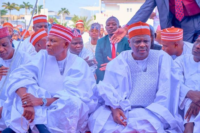 L-R: Gov Kabir Yusuf and Senator Rabiu Kwankwaso. [Facebook]