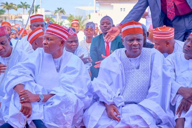 L-R: Gov Kabir Yusuf and Senator Rabiu Kwankwaso. [Facebook]