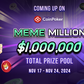 CoinPoker launches $1,000,000 Meme millions series featuring DOGE, SHIB & PEPE