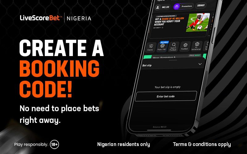 How to book a bet on LiveScore Bet Nigeria