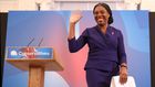Kemi Badenoch gives a speech after becoming the new leader of the Conservative party after winning the Conservative Party leadership contest on November 2, 2024 in London, England. [Getty Images]