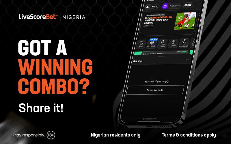 How to book a bet on LiveScore Bet Nigeria