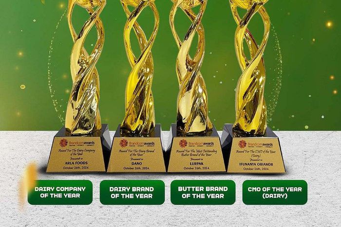 We are honored to receive four esteemed recognitions at the Brandcomm Awards 2024   We extend heartfelt gratitude to our diligent team and loyal customers, fuelling our success#Arla #ArlaNigeria