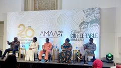Dignitaries during the launch of a coffee table book by the board of Africa Movie Academy Awards (AMAA), in Lagos, on Friday.