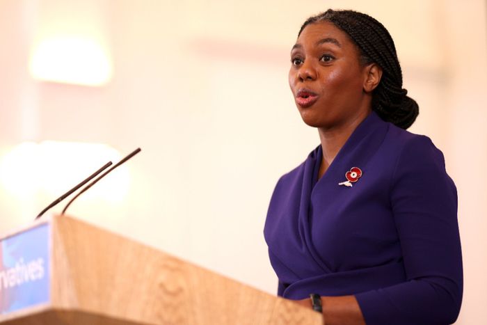 Kemi Badenoch gives a speech after becoming the new leader of the Conservative party after winning the Conservative Party leadership contest on November 2, 2024 in London, England. [Getty Images]