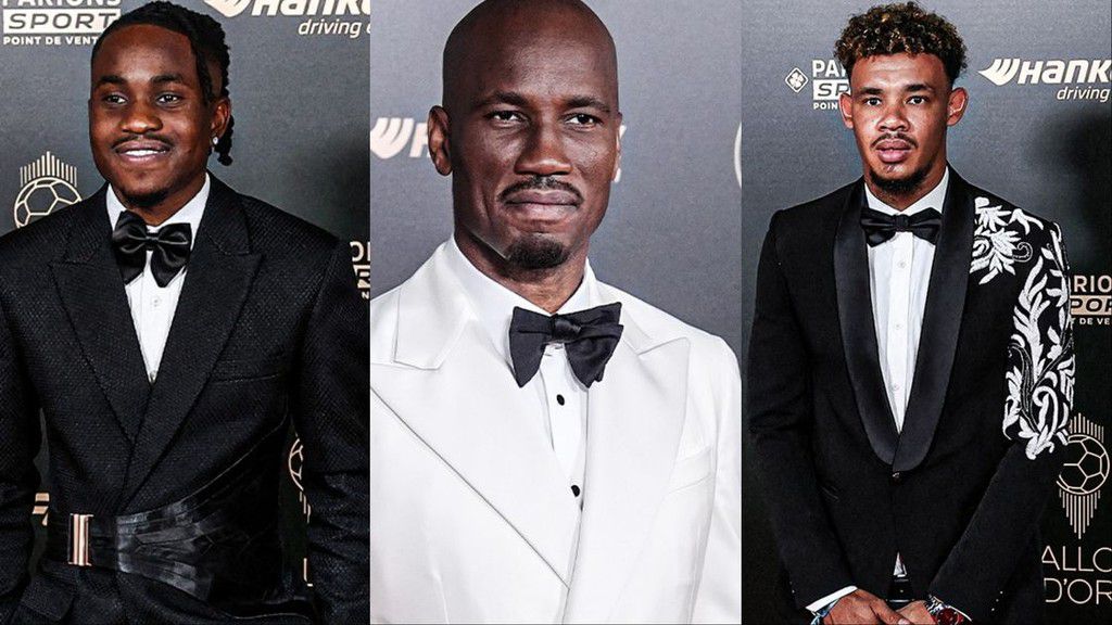 Ademola Lookman, Didier Drogba and Rowen Williams at 2024 Ballon d’Or: African stars ditch native attire for suits