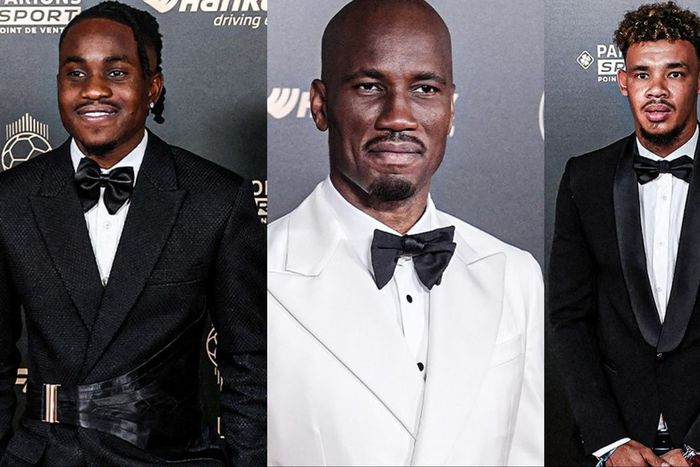 Ademola Lookman, Didier Drogba and Rowen Williams at 2024 Ballon d'Or: African stars ditch native attire for suits