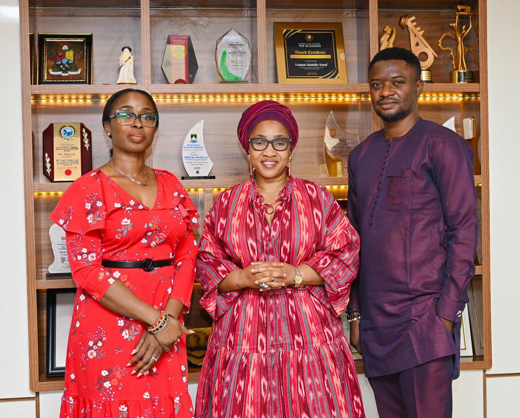 Biola Sokenu, COO of Nile Group; and Olalekan Oginni, Group Real Estate and Business Development Director at THC Cinemax with former Commissioner for Arts and Tourism Uzamat Akinbile Yussuf