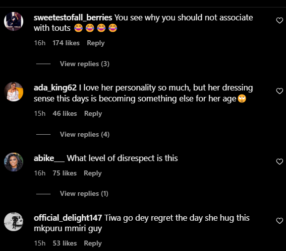 Instagram user's reactions to Portable's remarks [Instagram/Thetattleroom]