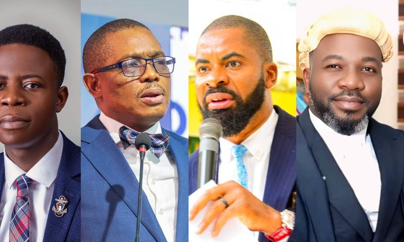 L-R: Barr. Festus Ogun, NBA President Afam Osigwe, human rights activist, Barr. Deji Adeyanju and Barr Oladotun Hassan [Facebook]
