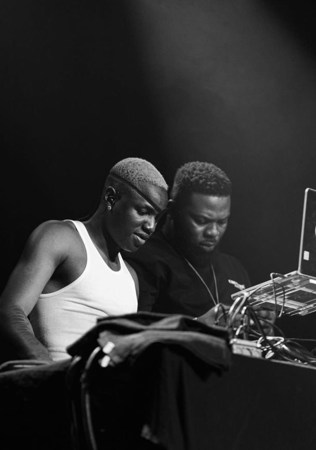 Onyeka Emmanuel Ogbu AKA 7Speed and Ruger at a concert