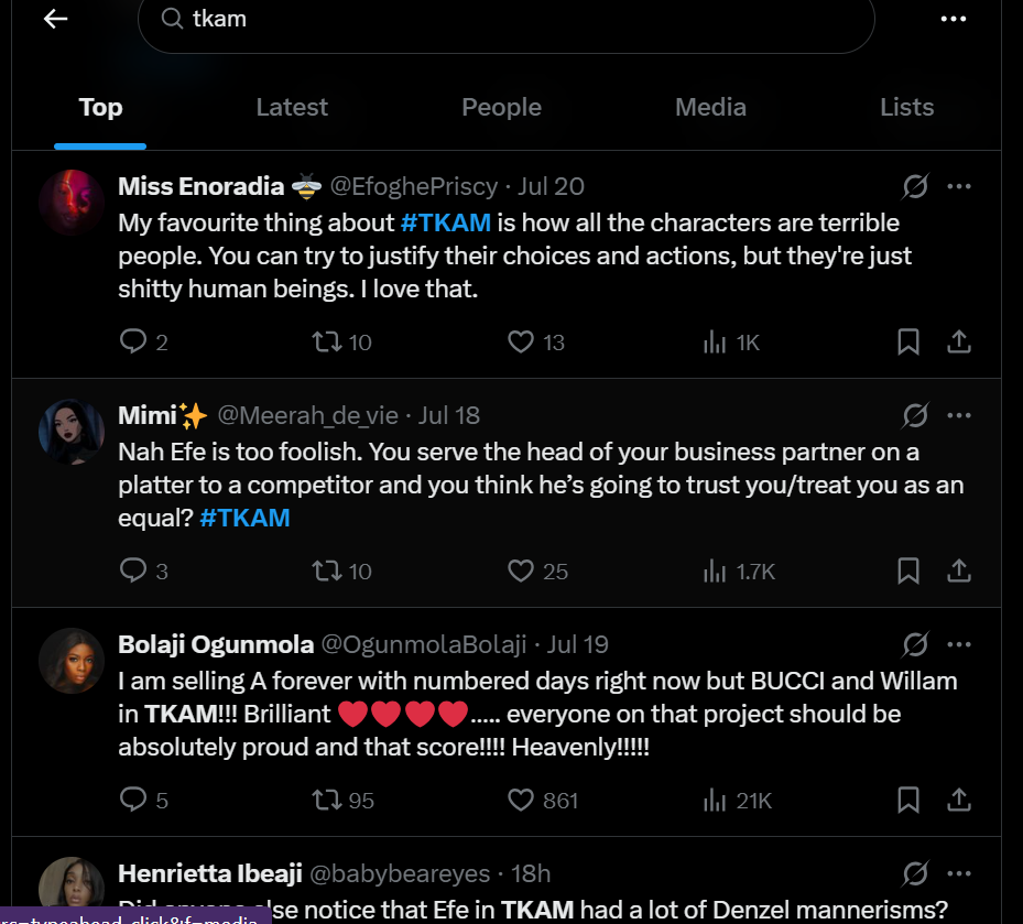 Here’s how Nigerians are reacting to Kemi Adetiba’s new film, 'To Kill a Monkey'