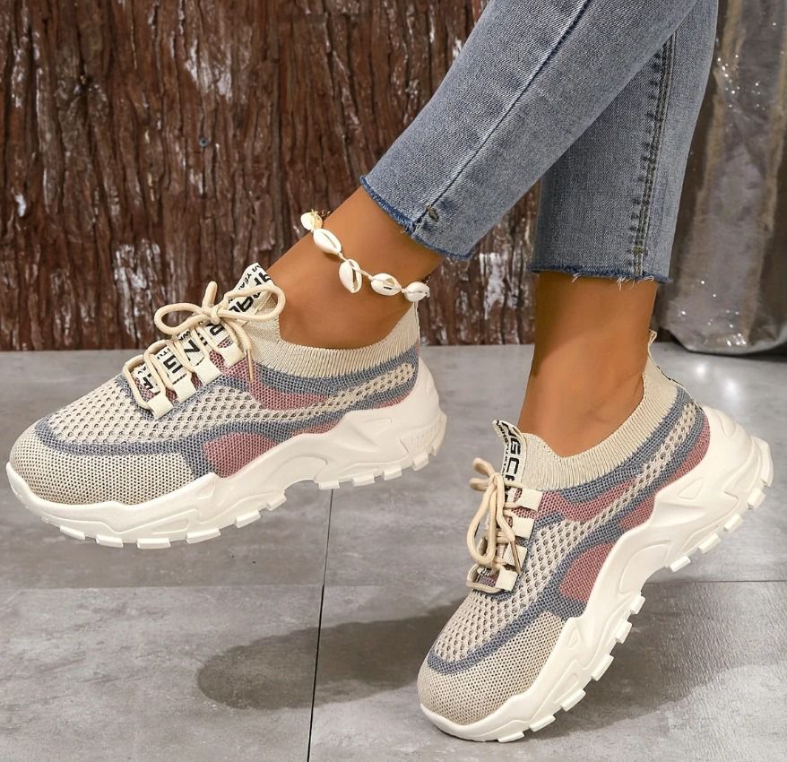 Casual outdoor Comfortable Fashion Wedge Chunky Sneakers