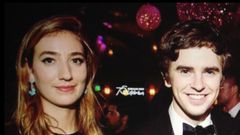 Freddie Highmore and his wife Klarissa Munz