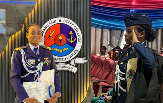 Nigeria’s 1st female fighter pilot bags top honours at Ghana military college