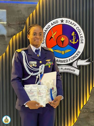 Nigeria’s 1st female fighter pilot bags top honours at Ghana military college