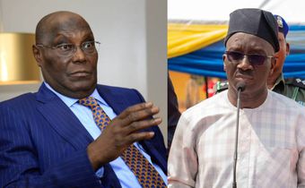 L-R: Former Vice President Atiku Abubakar and Governor Monday Okpebholo. [Facebook/Getty Images]