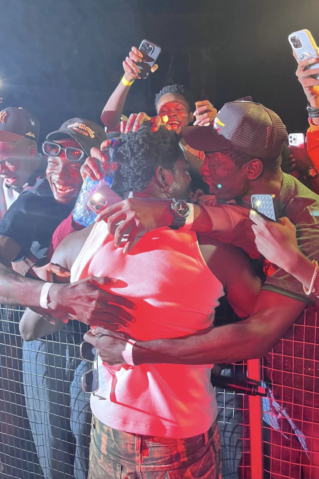 Llona with fans in Akure, Ondo State