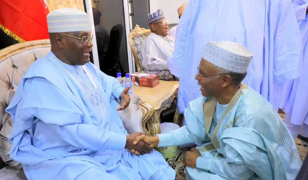 Former Vice President, Atiku Abubakar and erstwhile Kaduna State Governor, Malam Nasiru El-Rufai
