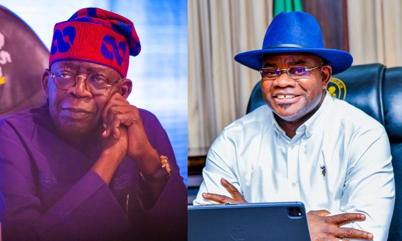 President Bola Tinubu and former Kogi State governor, Yahaya Bello. [Getty Images]