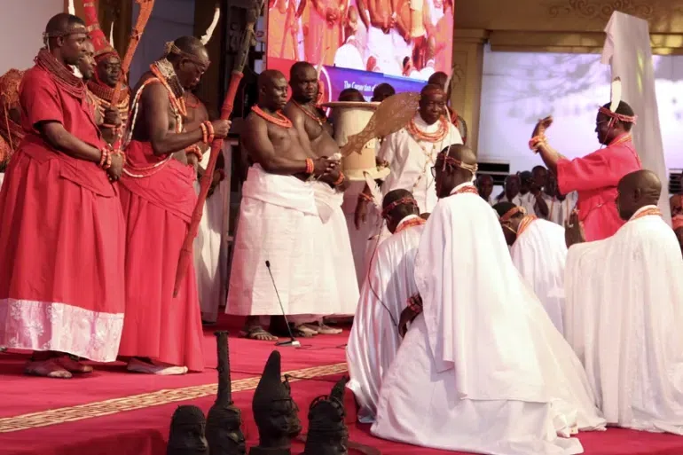 5 reasons the Oba of Benin covers his mouth with a white handkerchief