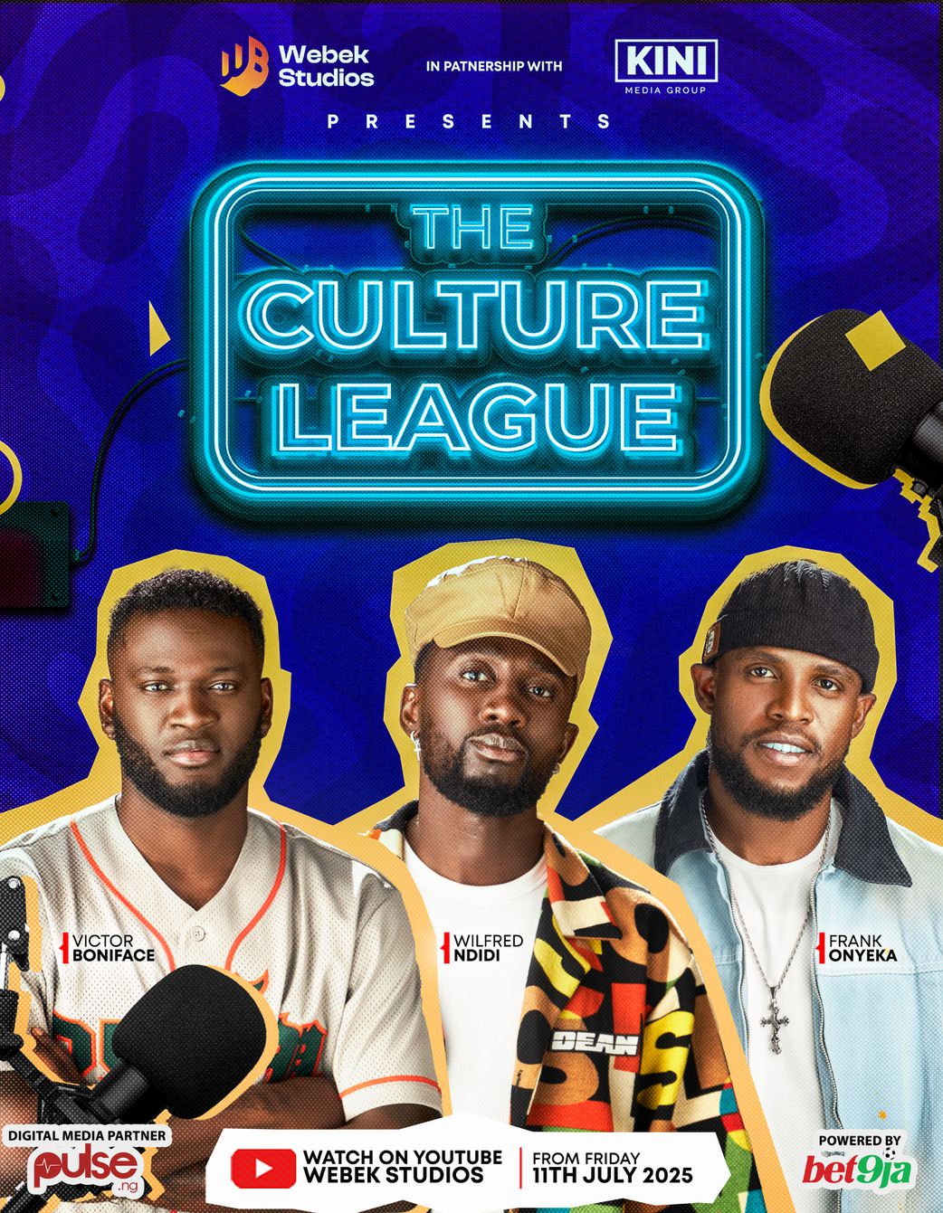 Super Eagles Stars Launch 'The Culture League' – A Bold New Talk Show Blending Football and Pop Culture