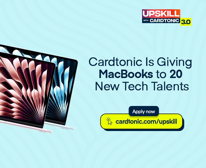 Cardtonic Upskill 3.0 Offers 20 M4 MacBook Laptops to Aspiring Nigerian Techies