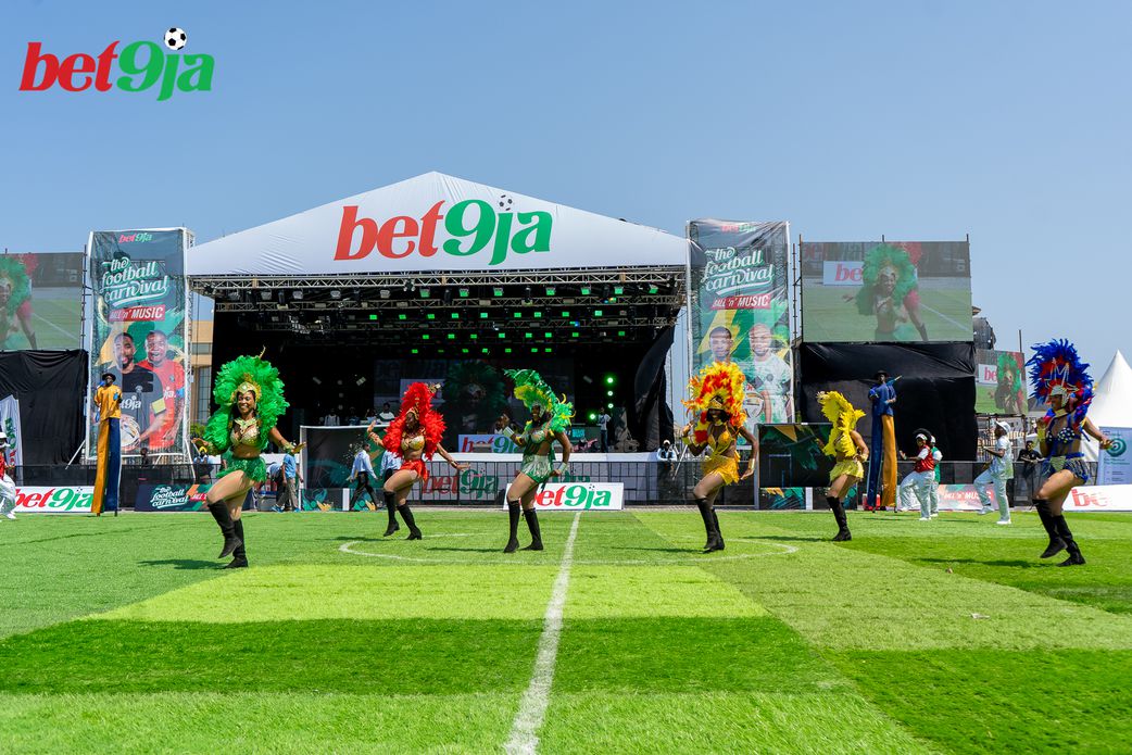 The opening ceremony at the Bet9ja Football Tournament