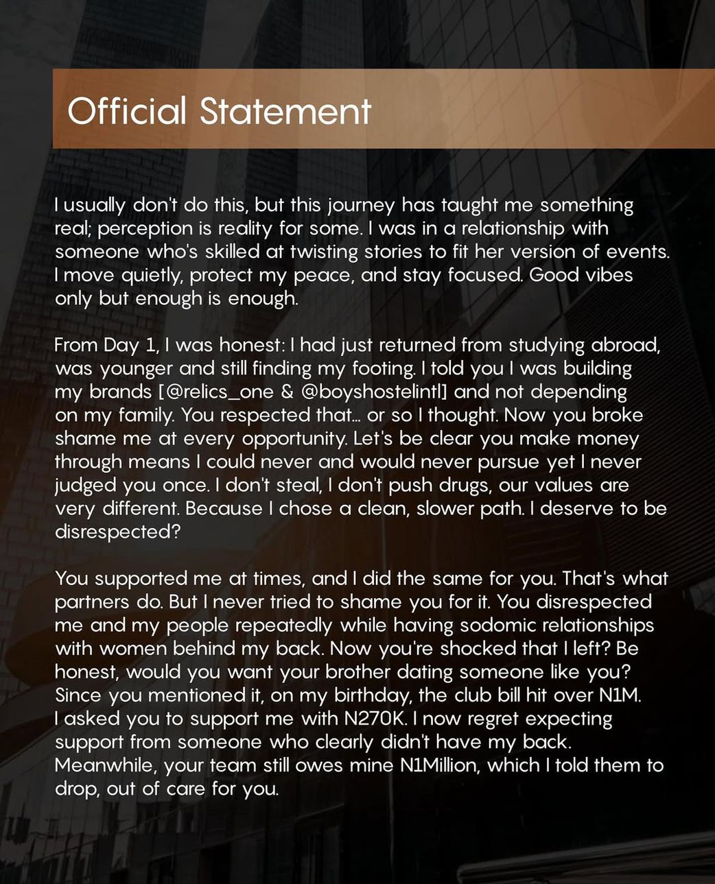 You had sodomic relationships with women behind my back - BBNaija’s Zion on split from Chinwe